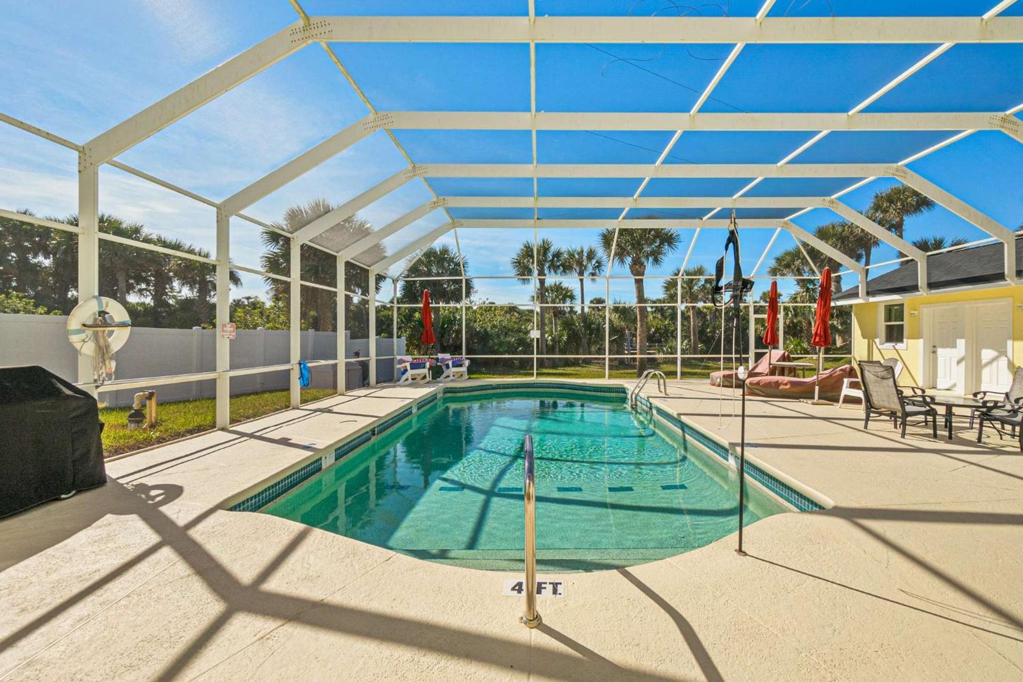 Flagler Beach Bed And Breakfast Pool Bbq Suite Экстерьер фото